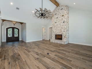 Living room of the Ball Circle Project by LaFollette Custom Homes.