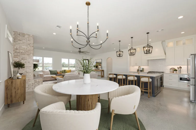 Everyday custom home comfort in a LaFollette Custom Homes kitchen and living space