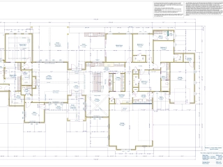 Custom home builder floor plan.