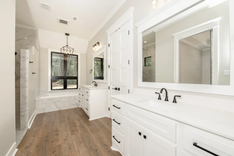 Custom home building process by LaFollette Custom Homes featuring a custom bathroom